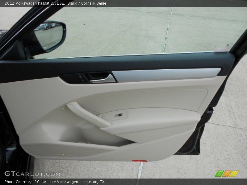 Black / Cornsilk Beige 2012 Volkswagen Passat 2.5L SE