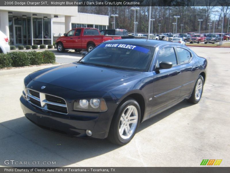 Midnight Blue Pearl / Dark Slate Gray/Light Graystone 2006 Dodge Charger SXT