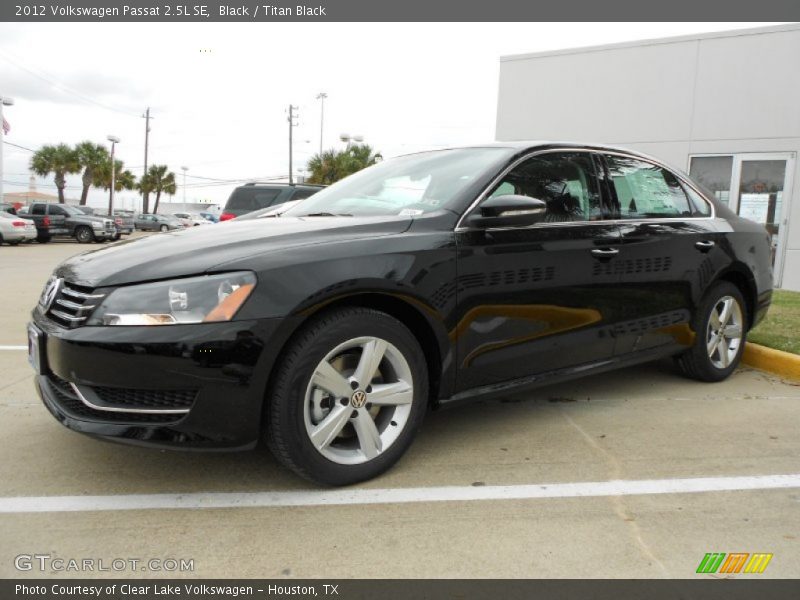 Black / Titan Black 2012 Volkswagen Passat 2.5L SE