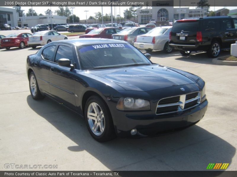 Midnight Blue Pearl / Dark Slate Gray/Light Graystone 2006 Dodge Charger SXT