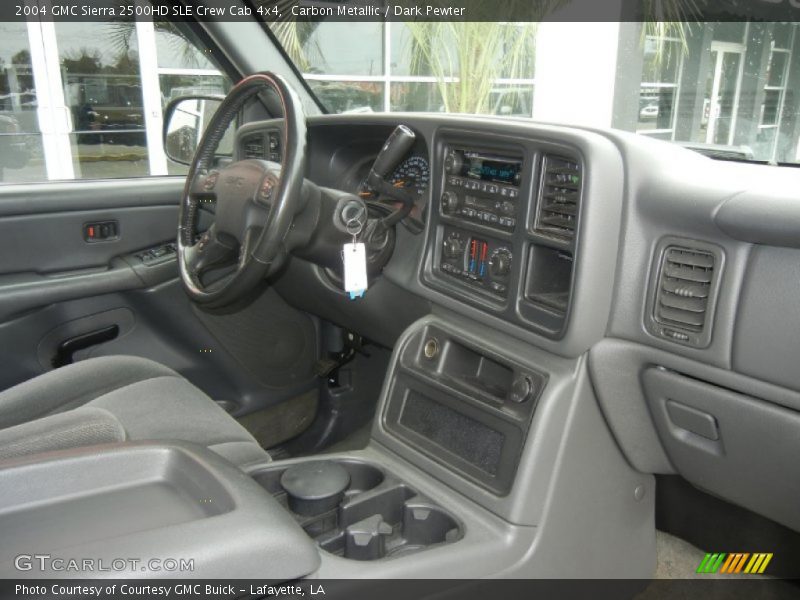 Carbon Metallic / Dark Pewter 2004 GMC Sierra 2500HD SLE Crew Cab 4x4