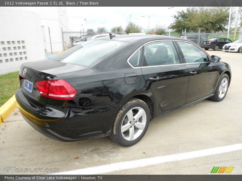 Black / Titan Black 2012 Volkswagen Passat 2.5L SE