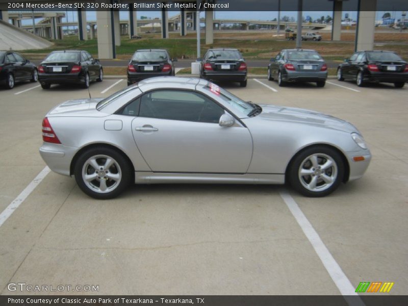 Brilliant Silver Metallic / Charcoal 2004 Mercedes-Benz SLK 320 Roadster