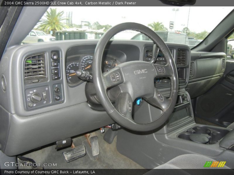 Carbon Metallic / Dark Pewter 2004 GMC Sierra 2500HD SLE Crew Cab 4x4