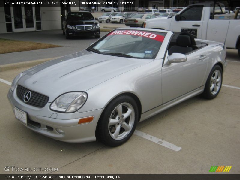 Brilliant Silver Metallic / Charcoal 2004 Mercedes-Benz SLK 320 Roadster