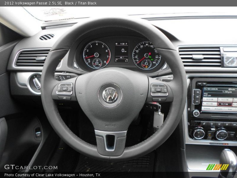 Black / Titan Black 2012 Volkswagen Passat 2.5L SE