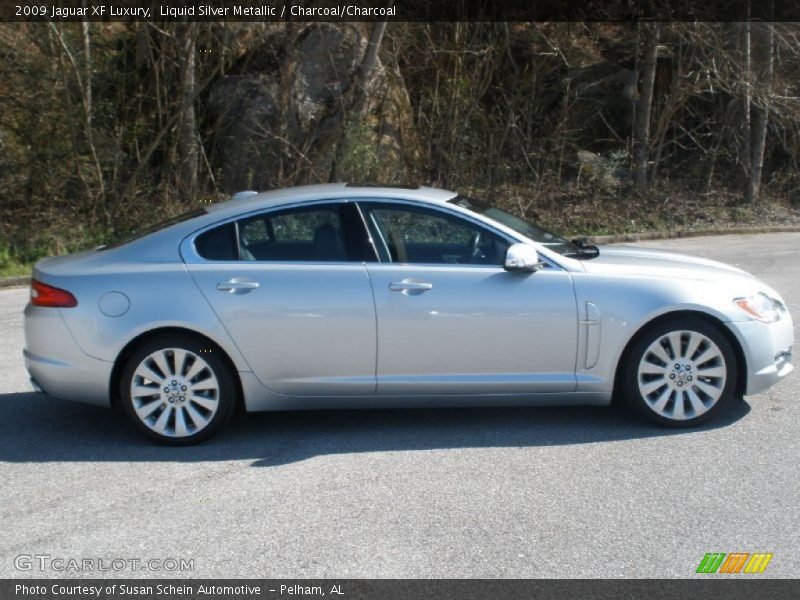 Liquid Silver Metallic / Charcoal/Charcoal 2009 Jaguar XF Luxury