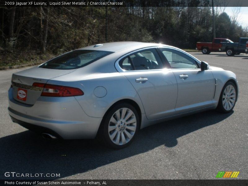 Liquid Silver Metallic / Charcoal/Charcoal 2009 Jaguar XF Luxury