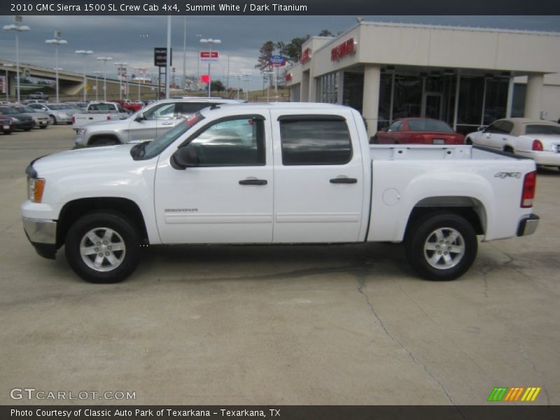 Summit White / Dark Titanium 2010 GMC Sierra 1500 SL Crew Cab 4x4