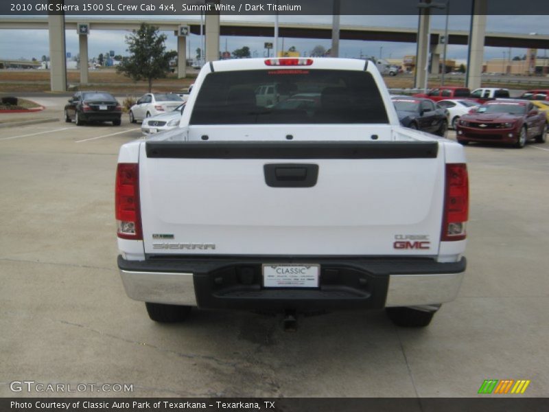Summit White / Dark Titanium 2010 GMC Sierra 1500 SL Crew Cab 4x4