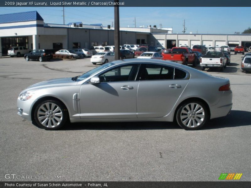 Liquid Silver Metallic / Charcoal/Charcoal 2009 Jaguar XF Luxury