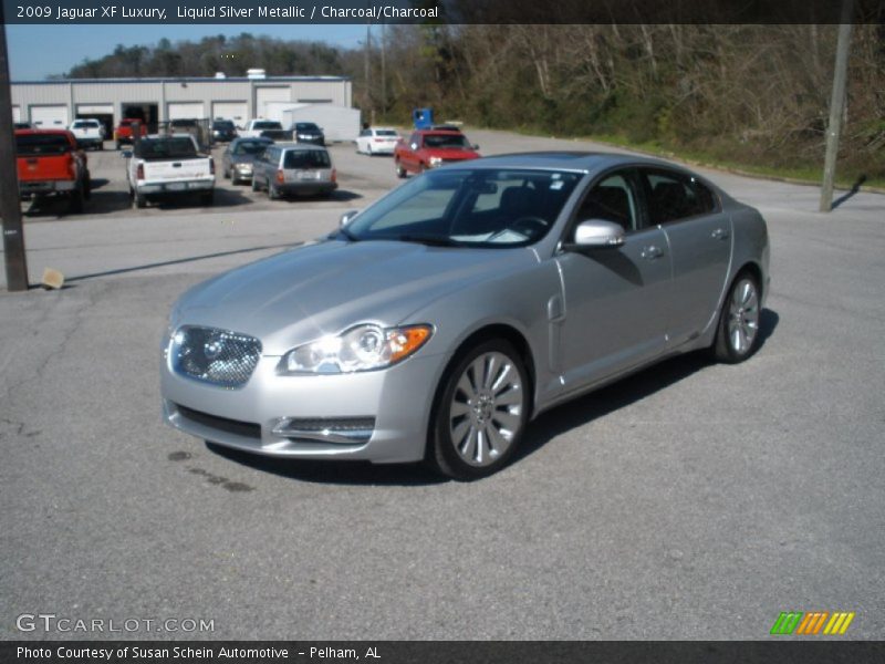 Liquid Silver Metallic / Charcoal/Charcoal 2009 Jaguar XF Luxury