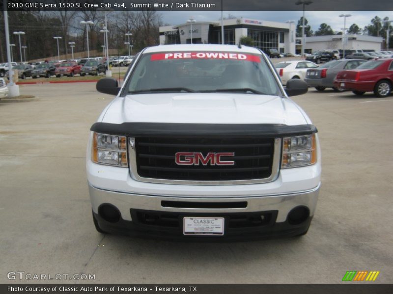 Summit White / Dark Titanium 2010 GMC Sierra 1500 SL Crew Cab 4x4