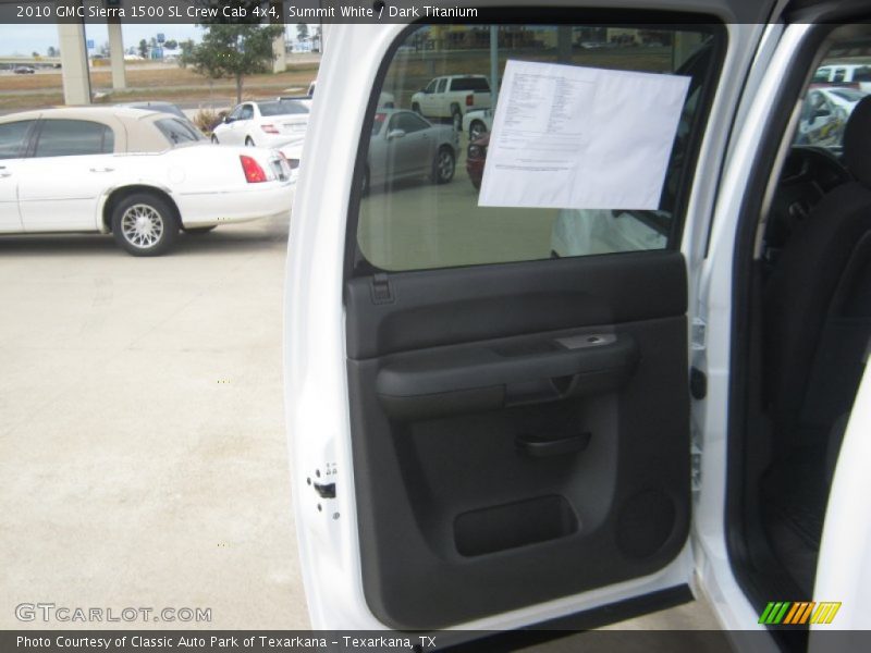 Summit White / Dark Titanium 2010 GMC Sierra 1500 SL Crew Cab 4x4