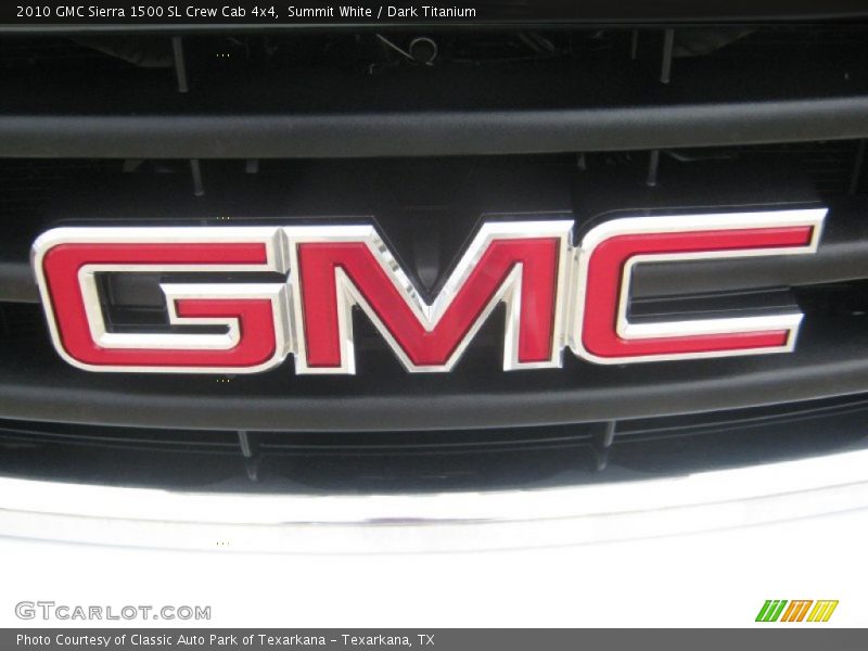 Summit White / Dark Titanium 2010 GMC Sierra 1500 SL Crew Cab 4x4