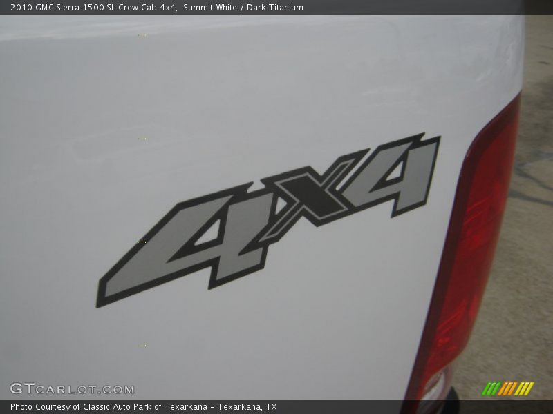 Summit White / Dark Titanium 2010 GMC Sierra 1500 SL Crew Cab 4x4