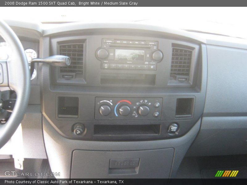 Bright White / Medium Slate Gray 2008 Dodge Ram 1500 SXT Quad Cab