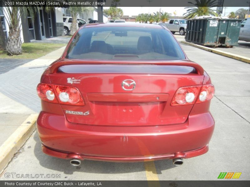 Redfire Metallic / Beige 2003 Mazda MAZDA6 i Sedan