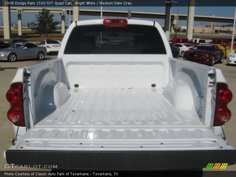 Bright White / Medium Slate Gray 2008 Dodge Ram 1500 SXT Quad Cab