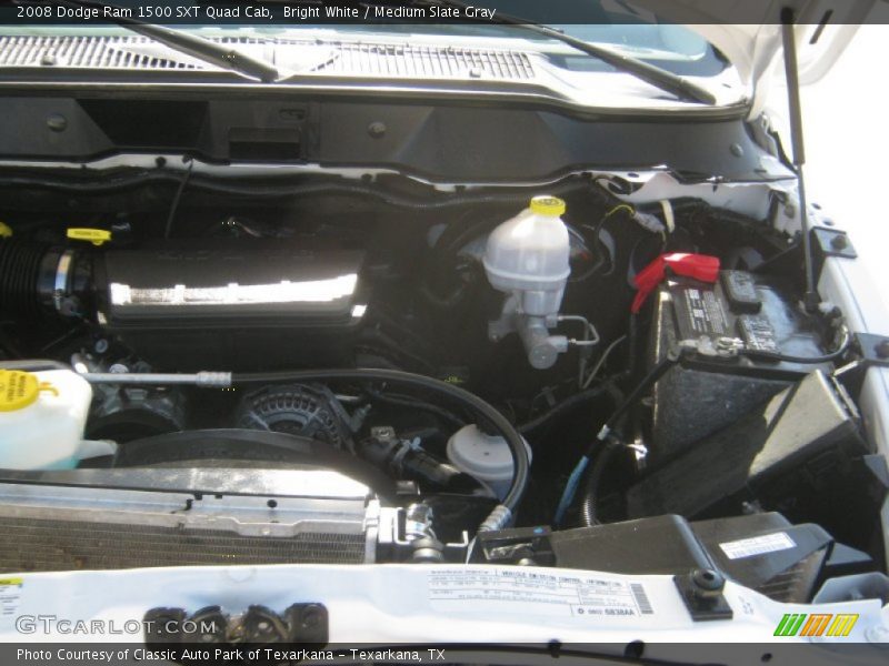 Bright White / Medium Slate Gray 2008 Dodge Ram 1500 SXT Quad Cab
