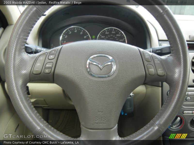 Redfire Metallic / Beige 2003 Mazda MAZDA6 i Sedan