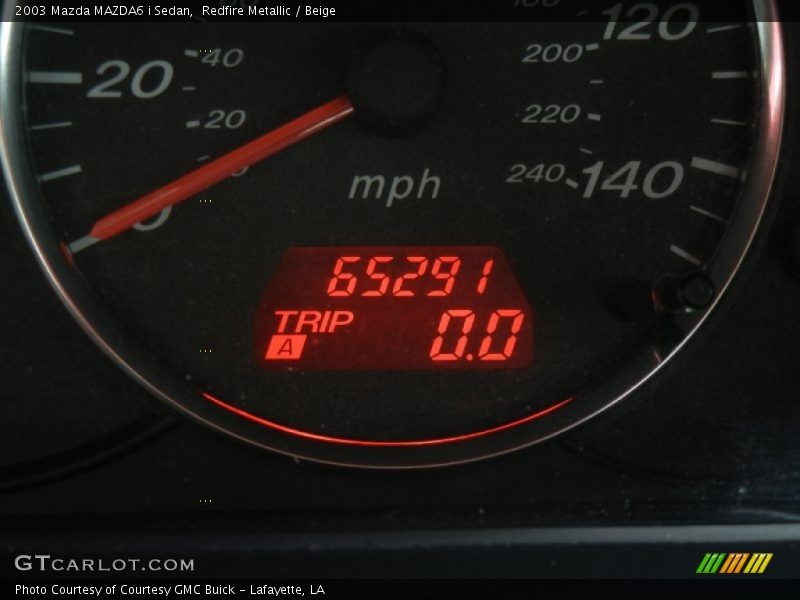 Redfire Metallic / Beige 2003 Mazda MAZDA6 i Sedan