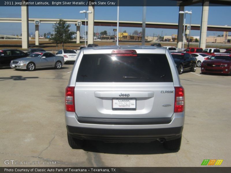 Bright Silver Metallic / Dark Slate Gray 2011 Jeep Patriot Latitude