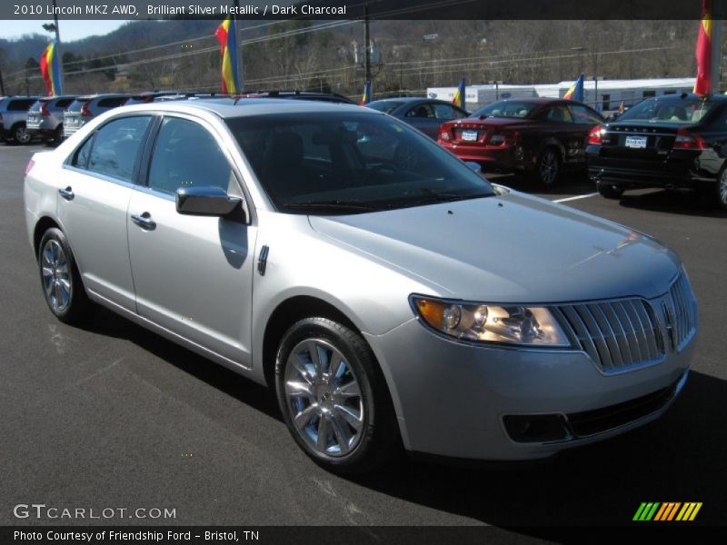 Brilliant Silver Metallic / Dark Charcoal 2010 Lincoln MKZ AWD