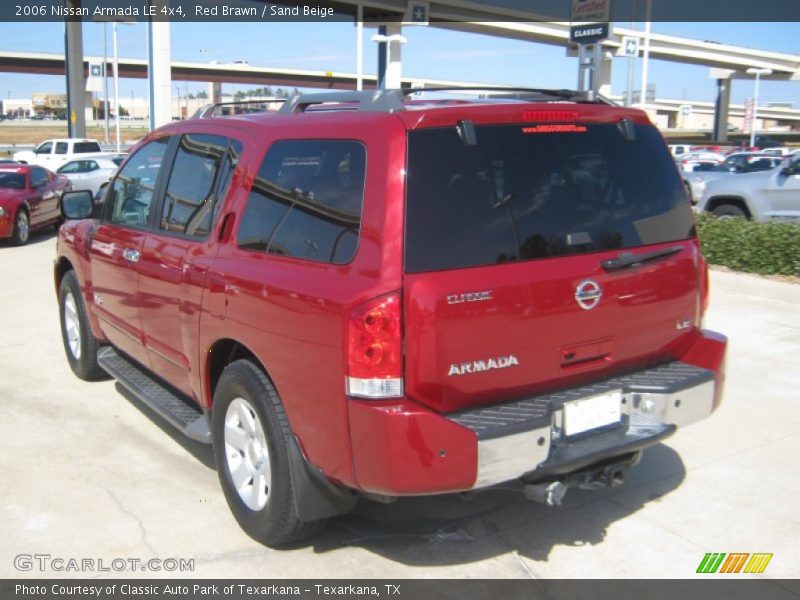 Red Brawn / Sand Beige 2006 Nissan Armada LE 4x4
