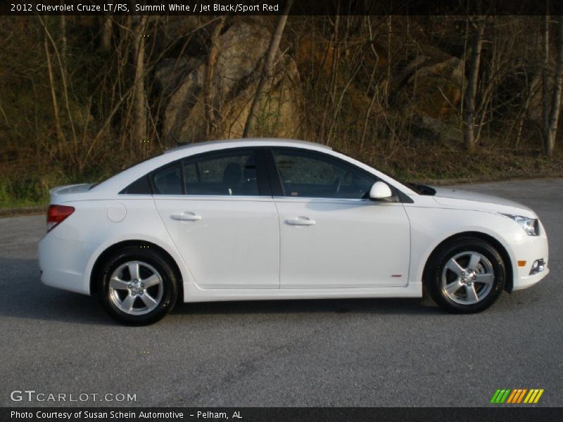 Summit White / Jet Black/Sport Red 2012 Chevrolet Cruze LT/RS