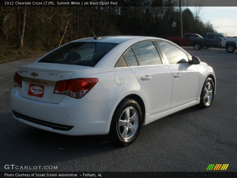 Summit White / Jet Black/Sport Red 2012 Chevrolet Cruze LT/RS