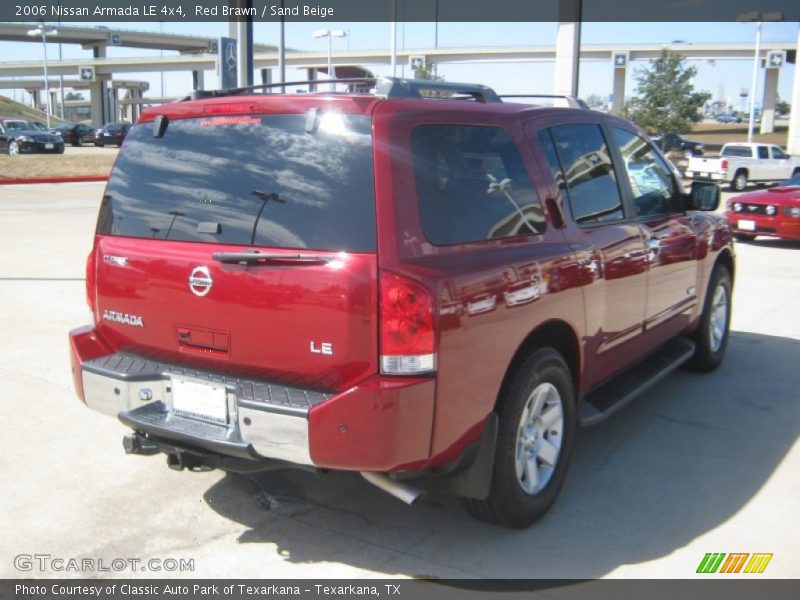 Red Brawn / Sand Beige 2006 Nissan Armada LE 4x4