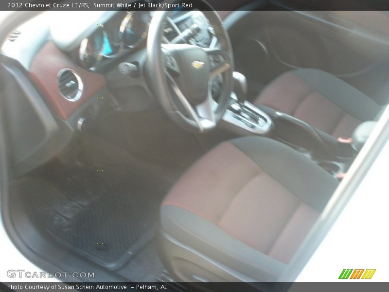 Summit White / Jet Black/Sport Red 2012 Chevrolet Cruze LT/RS