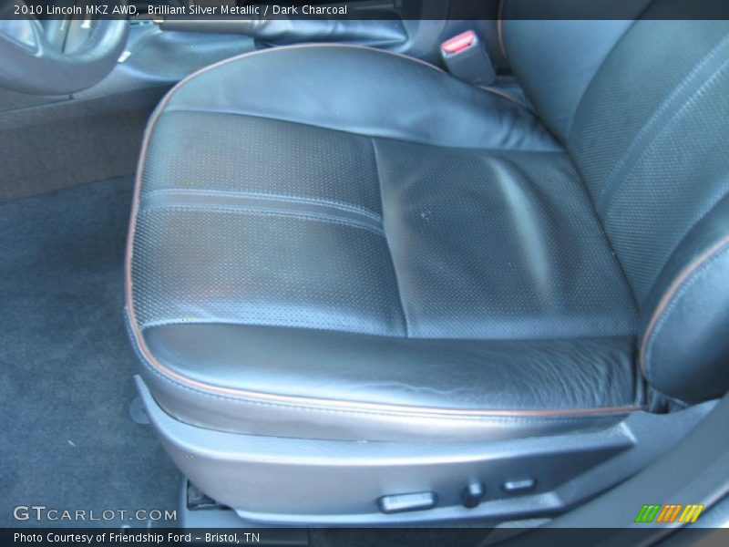 Brilliant Silver Metallic / Dark Charcoal 2010 Lincoln MKZ AWD
