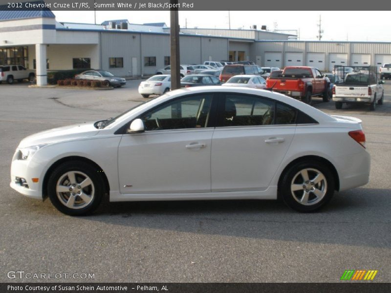 Summit White / Jet Black/Sport Red 2012 Chevrolet Cruze LT/RS