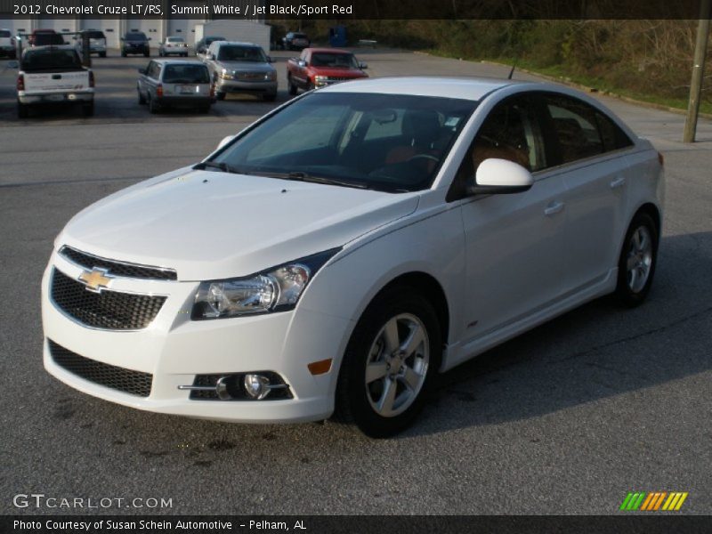 Summit White / Jet Black/Sport Red 2012 Chevrolet Cruze LT/RS