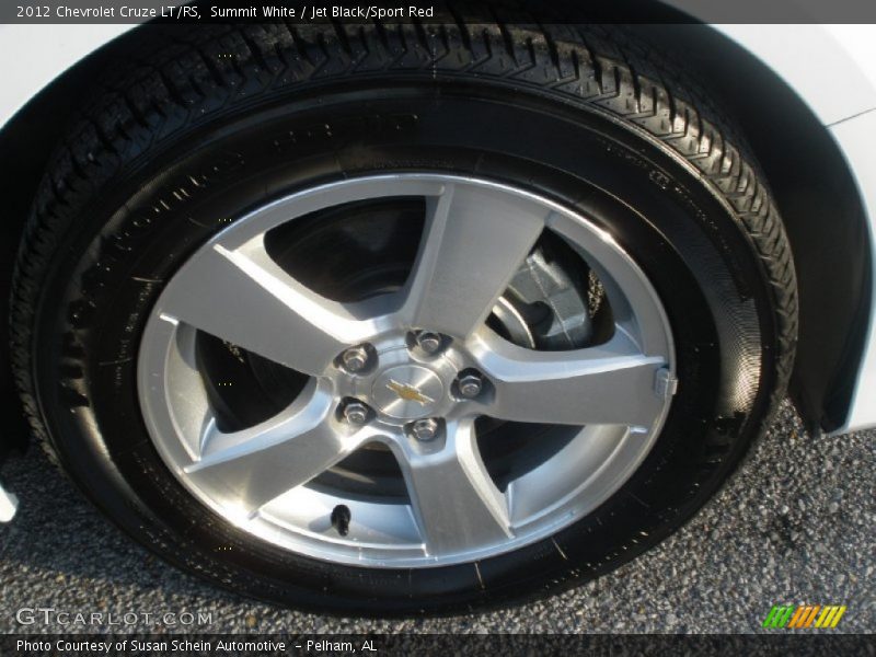 Summit White / Jet Black/Sport Red 2012 Chevrolet Cruze LT/RS