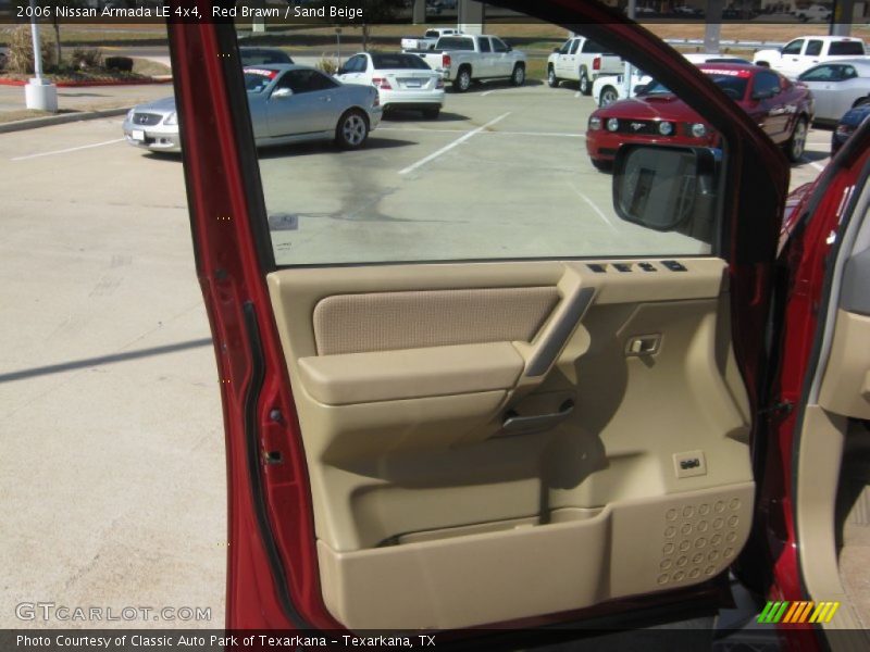 Red Brawn / Sand Beige 2006 Nissan Armada LE 4x4