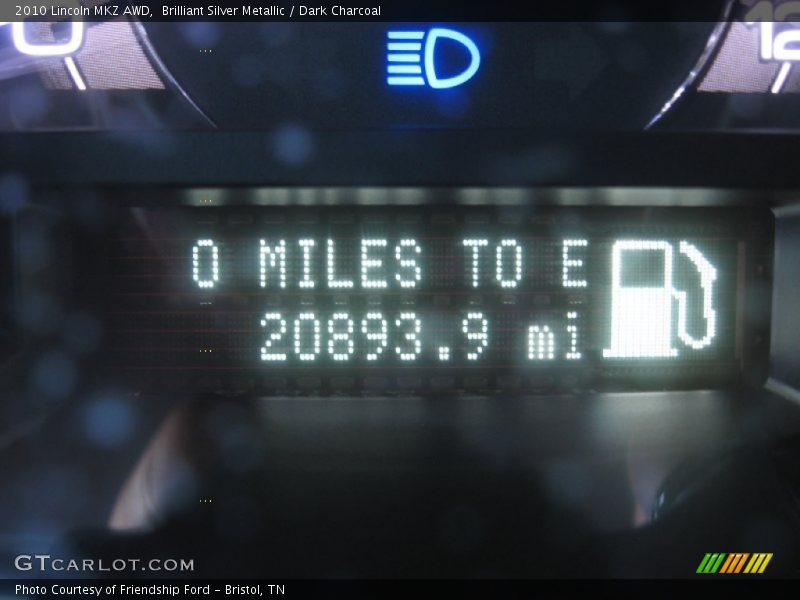 Brilliant Silver Metallic / Dark Charcoal 2010 Lincoln MKZ AWD