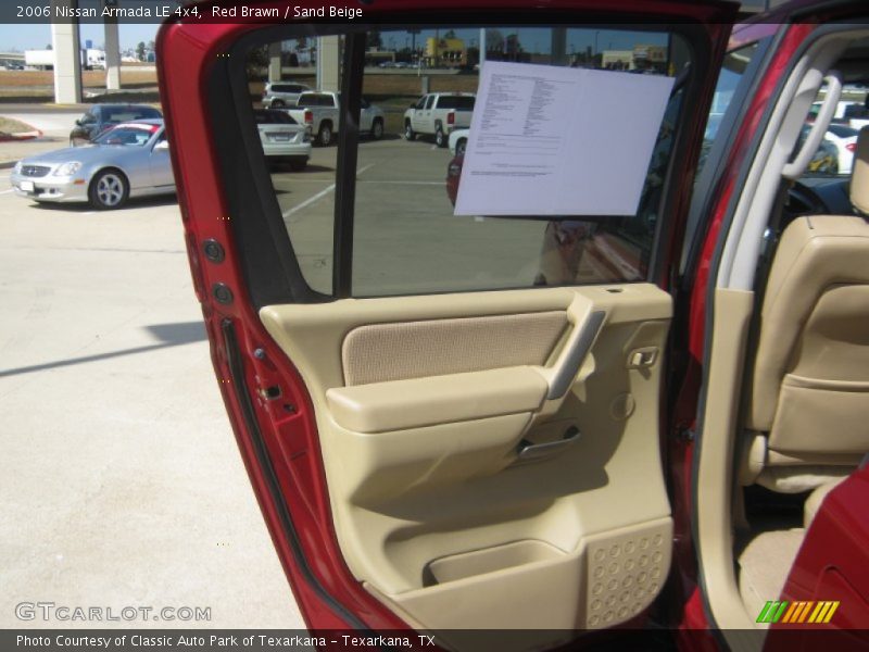 Red Brawn / Sand Beige 2006 Nissan Armada LE 4x4