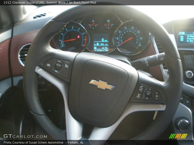 Summit White / Jet Black/Sport Red 2012 Chevrolet Cruze LT/RS