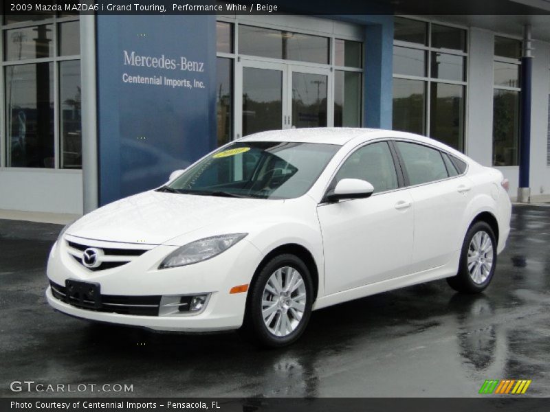 Performance White / Beige 2009 Mazda MAZDA6 i Grand Touring