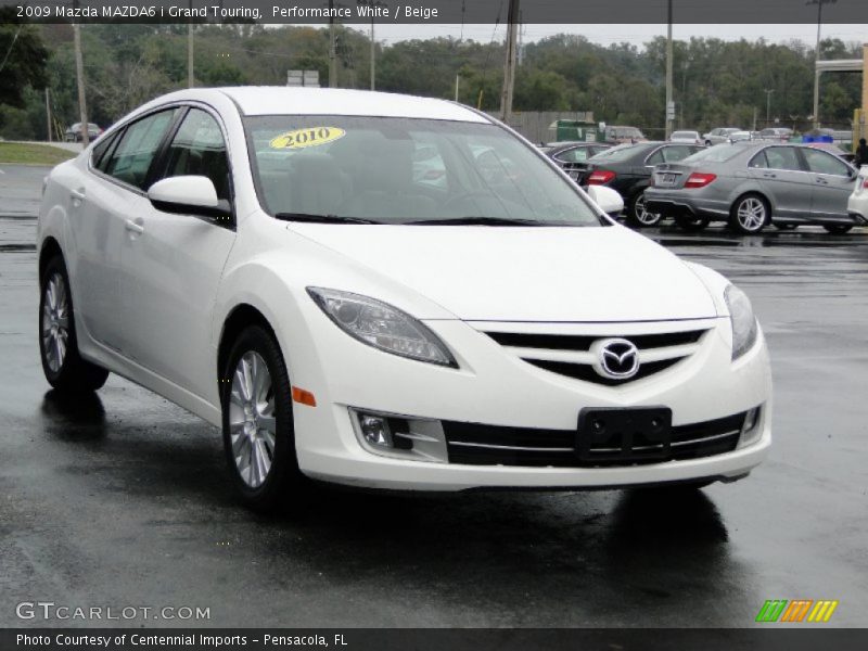 Performance White / Beige 2009 Mazda MAZDA6 i Grand Touring
