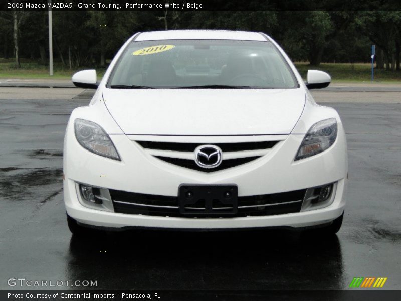 Performance White / Beige 2009 Mazda MAZDA6 i Grand Touring
