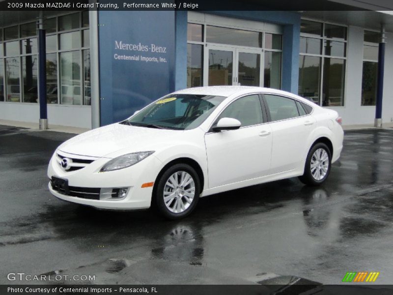 Performance White / Beige 2009 Mazda MAZDA6 i Grand Touring