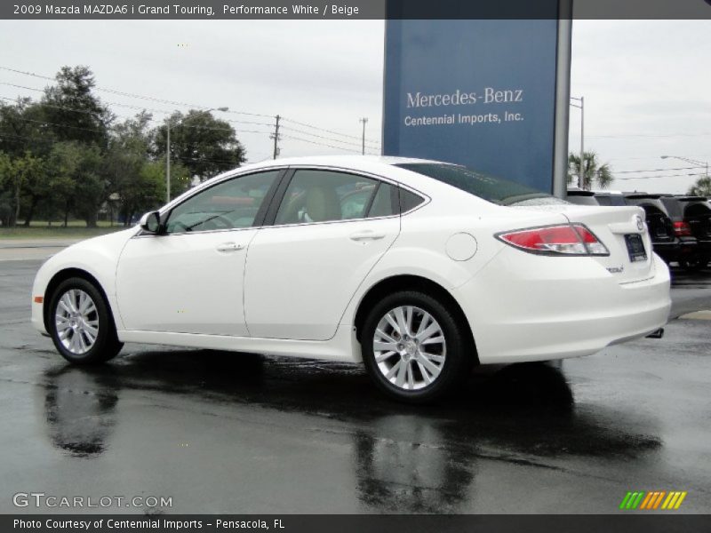 Performance White / Beige 2009 Mazda MAZDA6 i Grand Touring