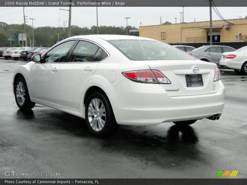 Performance White / Beige 2009 Mazda MAZDA6 i Grand Touring
