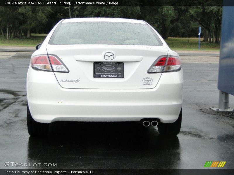 Performance White / Beige 2009 Mazda MAZDA6 i Grand Touring