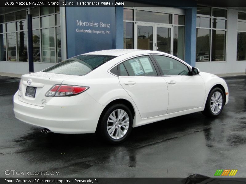 Performance White / Beige 2009 Mazda MAZDA6 i Grand Touring