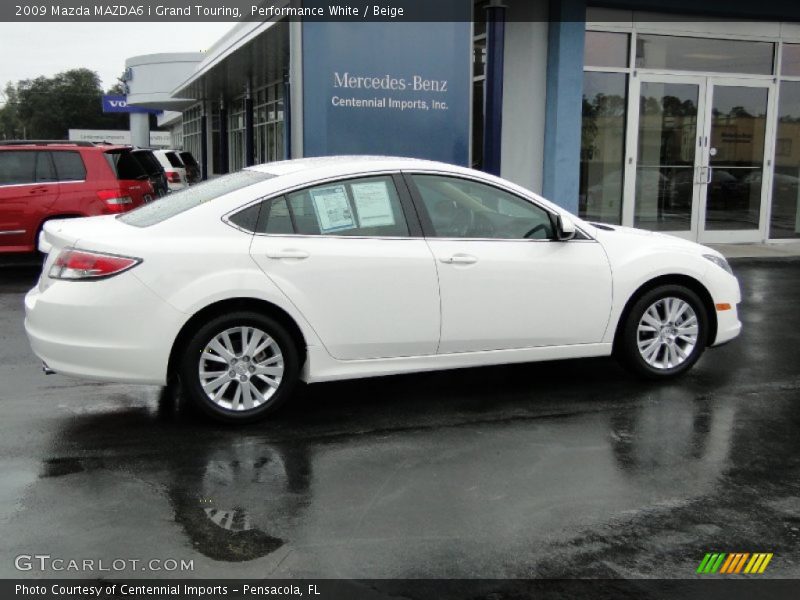 Performance White / Beige 2009 Mazda MAZDA6 i Grand Touring